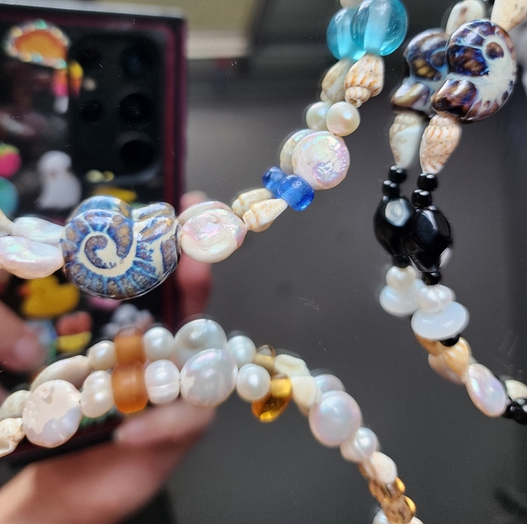 Freshwater pearl mermaid choker - Picture 4 of 4